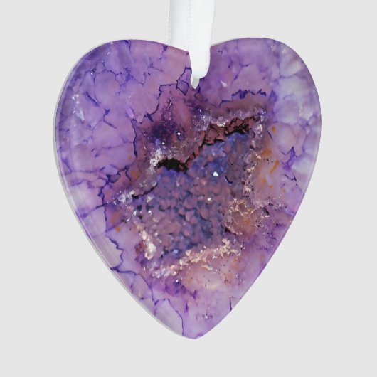 Falln Amethyst Geode Ornament (Vorderseite)