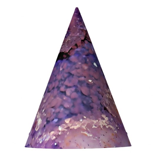 Falln Amethyst Geode Partyhütchen (Vorderseite)