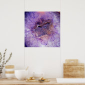 Falln Amethyst Geode Poster (Küche)