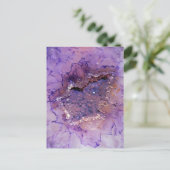 Falln Amethyst Geode Postkarte (Stehend Vorderseite)