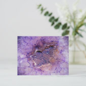 Falln Amethyst Geode Postkarte (Stehend Vorderseite)