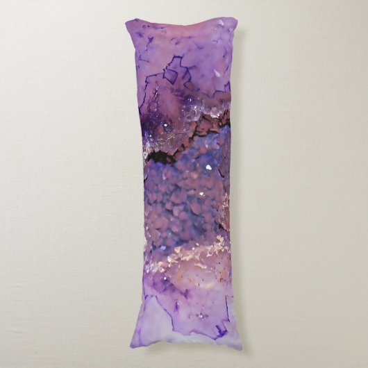 Falln Amethyst Geode Seitenschläferkissen (Vorderseite Vertikal)