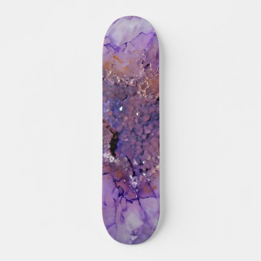 Falln Amethyst Geode Skateboard (Vorne)