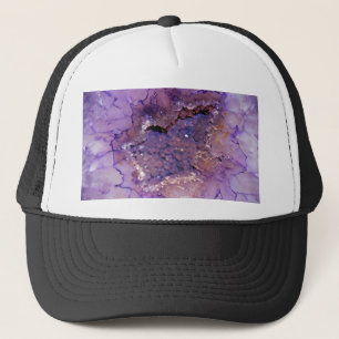 Falln Amethyst Geode Truckerkappe