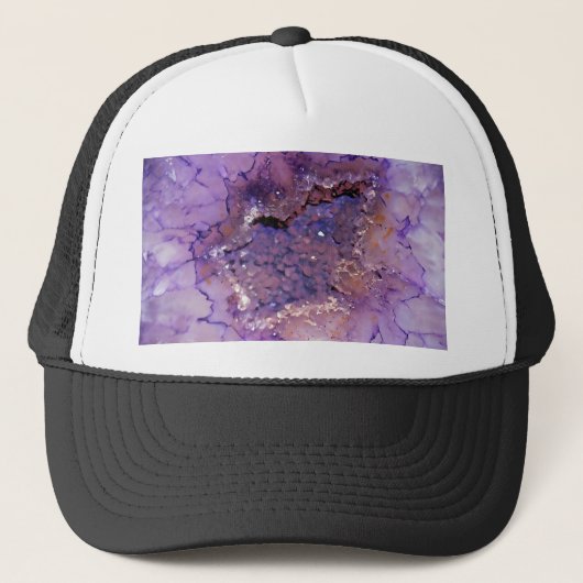 Falln Amethyst Geode Truckerkappe (Vorderseite)