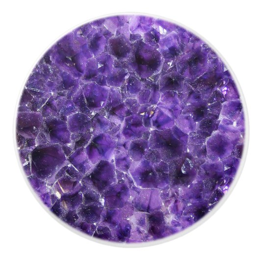 Falln-Amethyst-Gipfel Keramikknauf (Vorderseite)