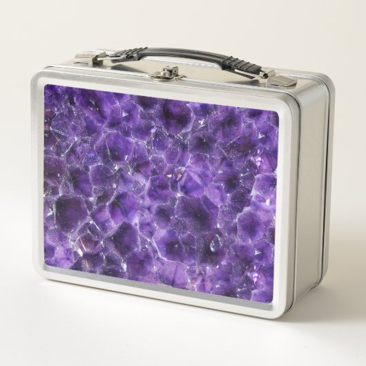 Falln-Amethyst-Gipfel Metall Brotdose (Vorderseite)