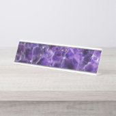 Falln-Amethyst-Gipfel Schreibtischnamensplakette (Vorderseite )