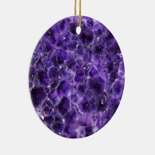 Falln Amethyst-Spitzen Keramik Ornament (Rechts)