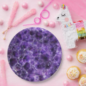 Falln Amethyst-Spitzen Pappteller (Party)