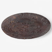 Falln Ancient Leather Book Pappteller (Schrägansicht)