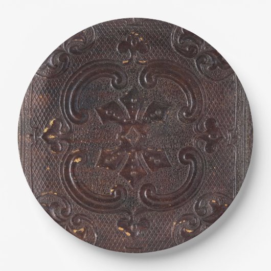 Falln Ancient Leather Book Pappteller (Vorderseite)