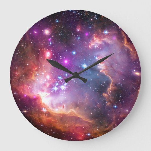 Falln Angelic Galaxy Große Wanduhr (Vorderseite)