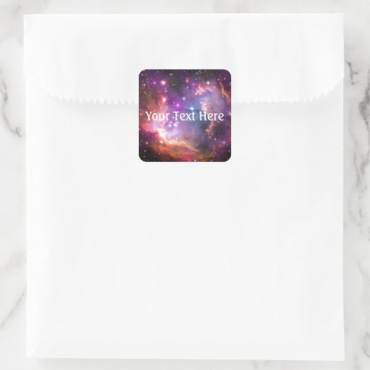 Falln Angelic Galaxy Quadratischer Aufkleber (Tasche)