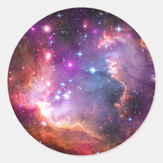 Falln Angelic Galaxy Runder Aufkleber (Vorderseite)