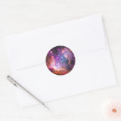 Falln Angelic Galaxy Runder Aufkleber (Umschlag)