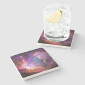 Falln Angelic Galaxy Steinuntersetzer (Seitenansicht)