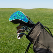 Falln Aqua-Blau-Skalen Golf Headcover (In SItu)