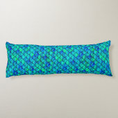 Falln Aqua-Blau-Skalen Seitenschläferkissen (Rückseite)