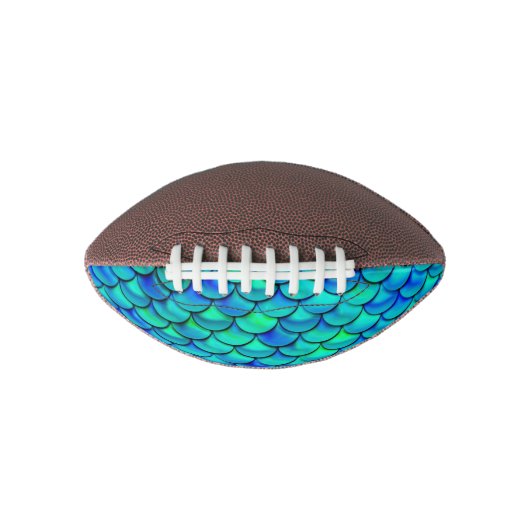 Falln Aqua Blue Scales Football (Vorderseite)