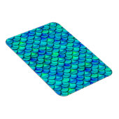 Falln Aqua Blue Scales Magnet (Rechte Seite)