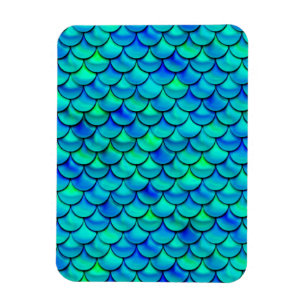 Falln Aqua Blue Scales Magnet