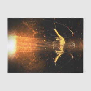 Falln Aufstieg von den Flammen Seidenpapier