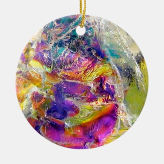 Falln Aura-Kristall Keramik Ornament (Vorne)