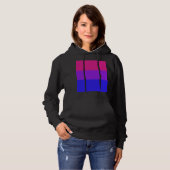 Falln bisexuelle Stolz-Flagge Hoodie (Vorne ganz)