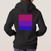 Falln bisexuelle Stolz-Flagge Hoodie (Rückseite)