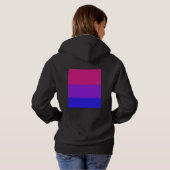 Falln bisexuelle Stolz-Flagge Hoodie (Schwarz voll)