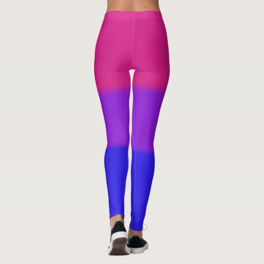 Falln bisexuelle Stolz-Flagge Leggings (Rückseite)
