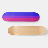 Falln bisexuelle Stolz-Flagge Skateboard (Horizontal)