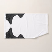 Falln Black Angel Wings Badhandtuch Set (Handtuch)