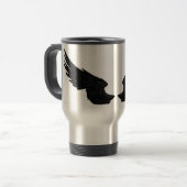 Falln Black Angel Wings Reisebecher (Vorderseite Links)