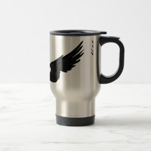 Falln Black Angel Wings Reisebecher