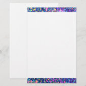 Falln-Blasen-Kristalle Briefpapier (Vorne/Hinten)