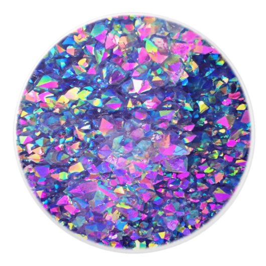 Falln Blasen-Kristalle Keramikknauf (Vorderseite)