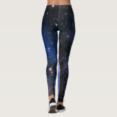 Falln blaue Embrionic Sterne Leggings (Rückseite)