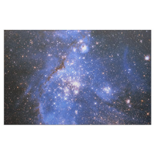 Falln blaue Embrionic Sterne Stoff