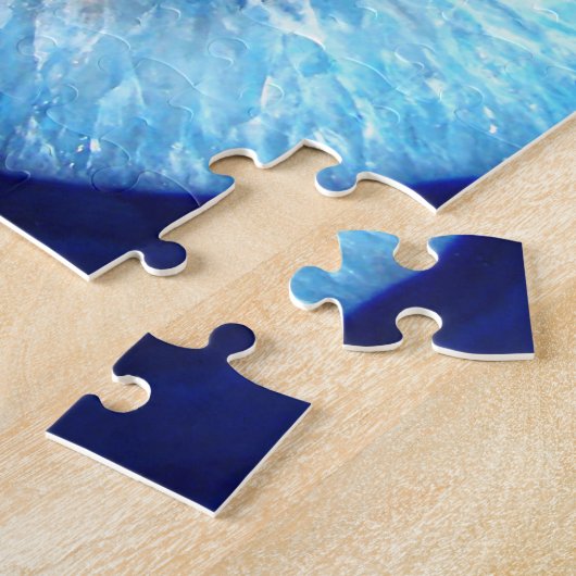 Falln blaues KristallGeode Puzzle (Seite)