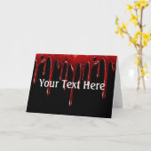 Falln Blood Drips Black Karte (Gelbe Blume)