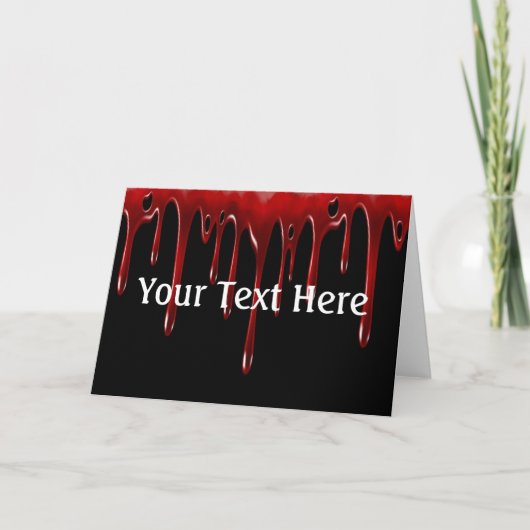 Falln Blood Drips Black Karte (Vorderseite)