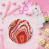 Falln Blood Orange Agate. Pappteller (Party)