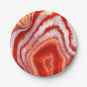 Falln Blood Orange Agate. Pappteller (Vorderseite)