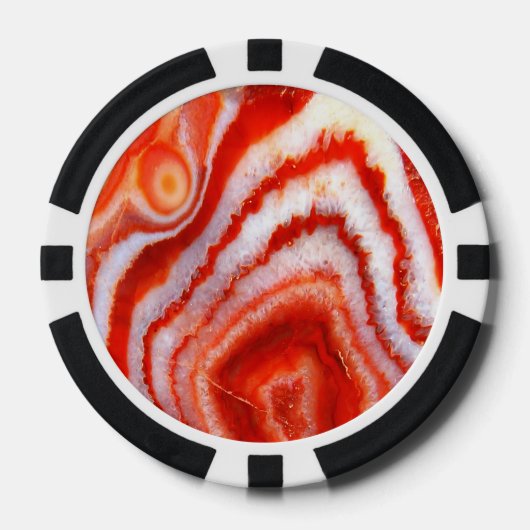 Falln Blood Orange Agate Pokerchips (Vorderseite)