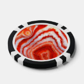 Falln Blood Orange Agate Pokerchips (Einzeln)