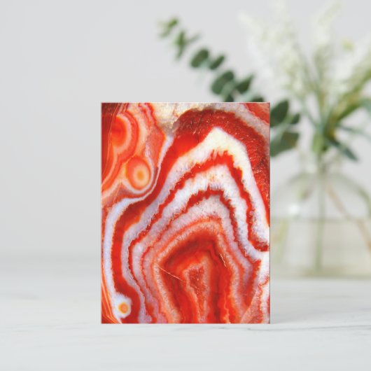Falln Blood Orange Agate Postkarte (Stehend Vorderseite)