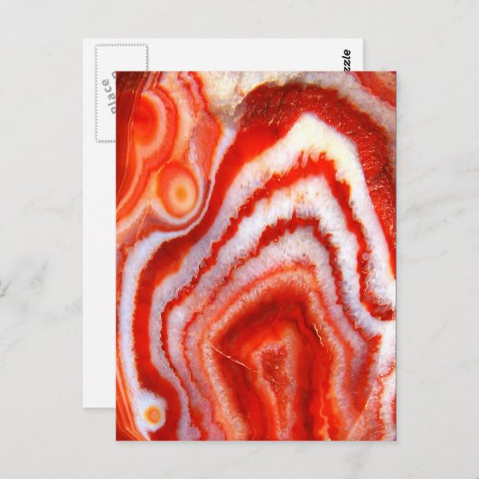 Falln Blood Orange Agate Postkarte (Vorne/Hinten)
