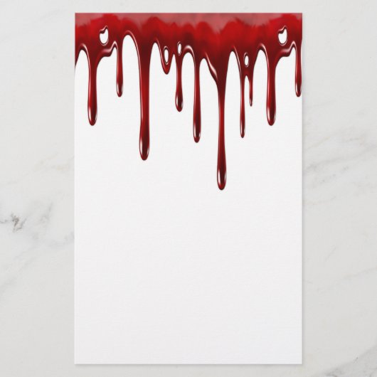 Falln Blood Tropfen White Briefpapier (Vorderseite)